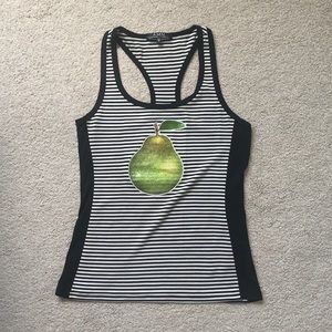 Racerback Striped Tank Top